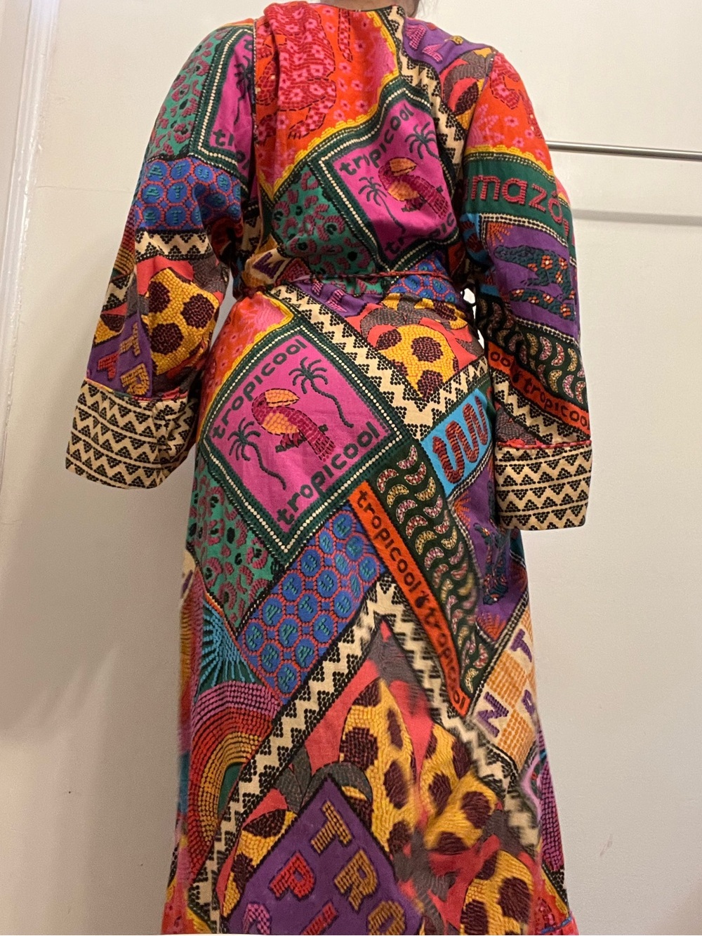 AG26 Farm Rio Dotted Patchwork Midi Dress - Picture 9 of 14